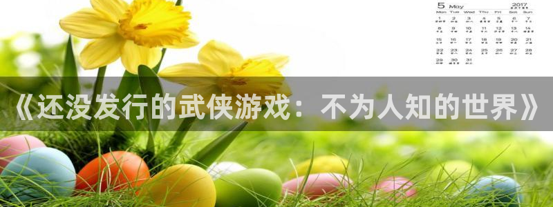 im电竞子图片：《还没发行的武侠游戏：不为人知的世界》